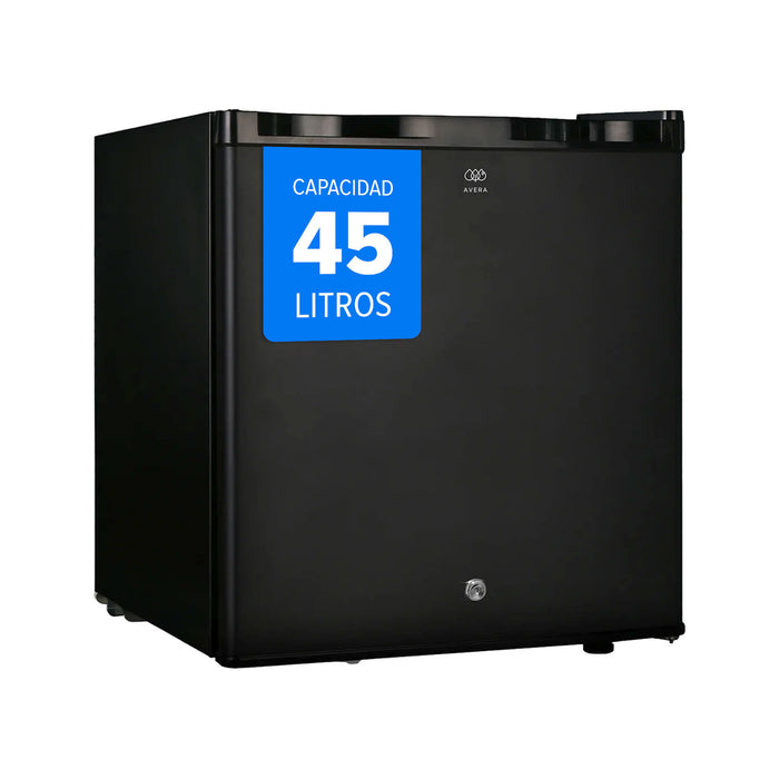 Frigobar 45 L 1.6 pies cúbicos con puerta reversible y llave - negro