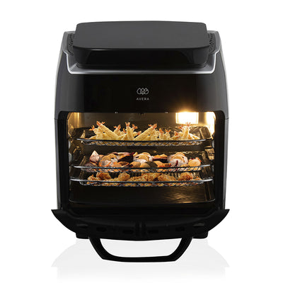 Freidora de aire y horno de convección 10 L con 8 funciones