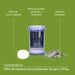 Características filtro de agua de repuesto que contiene filtro de micro esponja, filtro de carbón activado y piedras minerales.