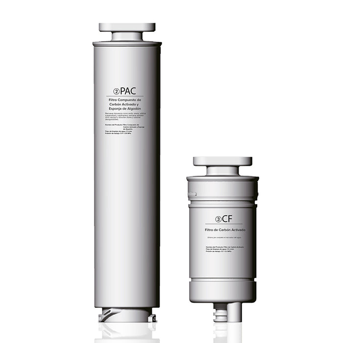 Filtro de repuesto CF y PAC para purificador de agua por ósmosis inversa