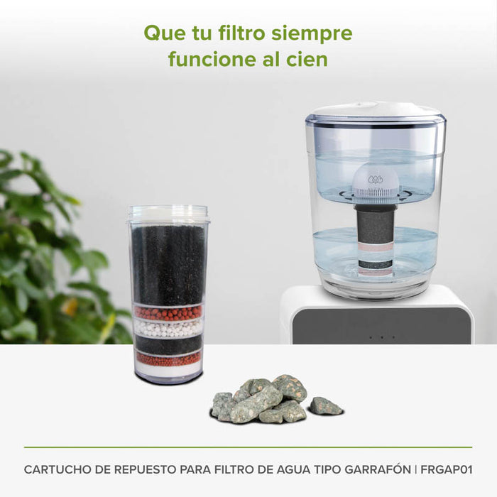 Filtro de repuesto para garrafón purificador de agua 20 L con adaptador para dispensador