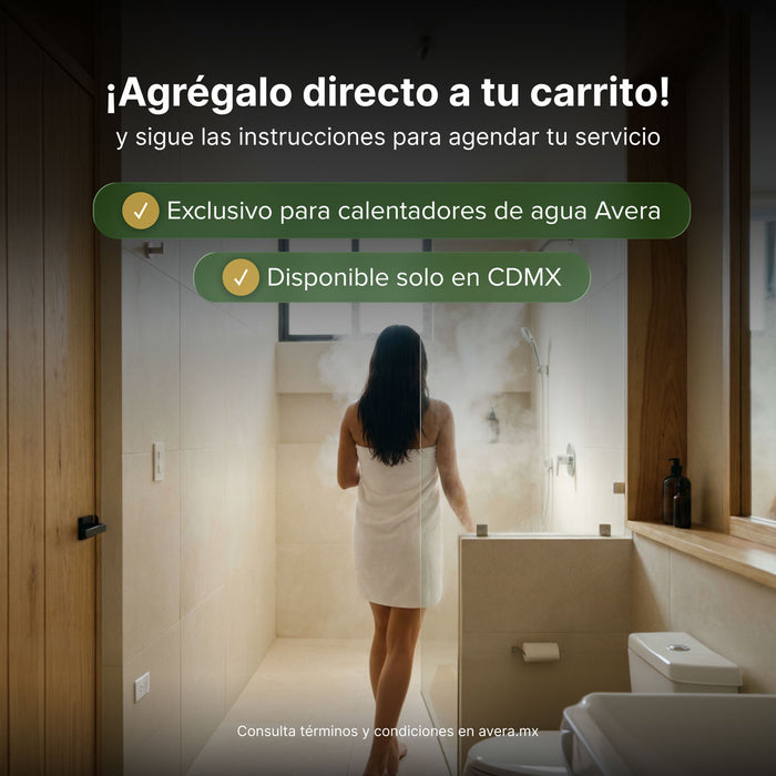 Servicio de mantenimiento preventivo para calentadores Avera