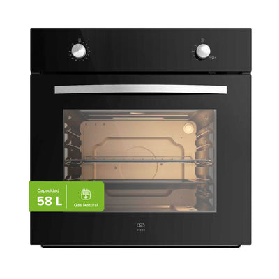 Horno empotrable a gas natural 58 L con quemador inferior