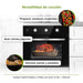 Cocción del horno de gas: prepara verduras crujientes, asar carnes, hornear panes y pasteles.