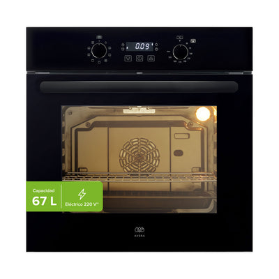 Horno empotrable eléctrico 67 L con temporizador digital y 9 funciones 3220 W 220 V