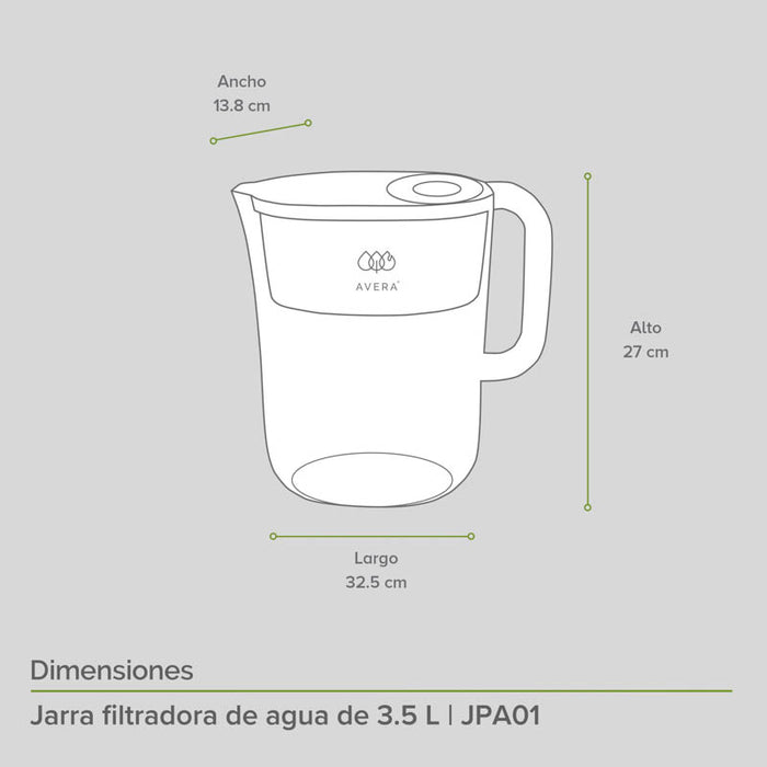 Jarra purificadora de agua 3.5 L