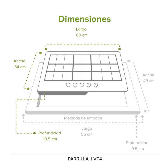 Combo Máquina para hacer pasta + Parrilla de gas de vidrio templado con 4 quemadores