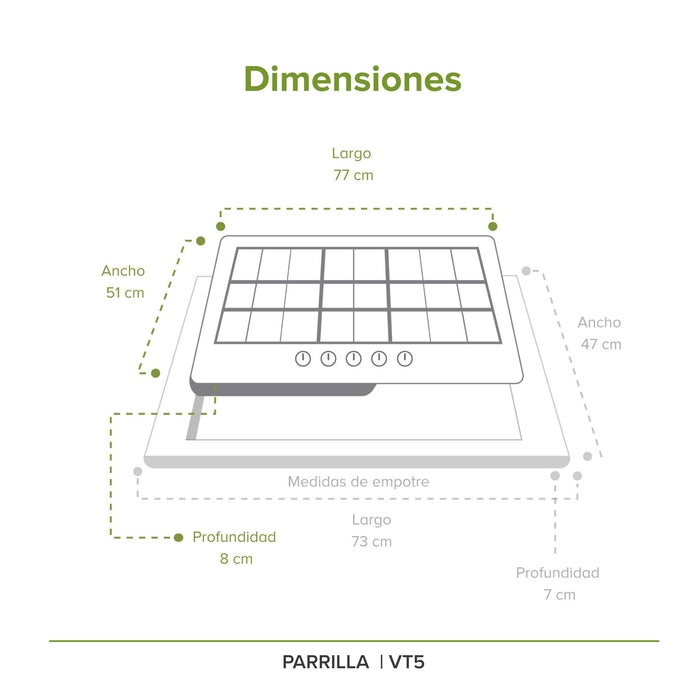 Combo Máquina para hacer pasta + Parrilla de gas de vidrio templado con 5 quemadores