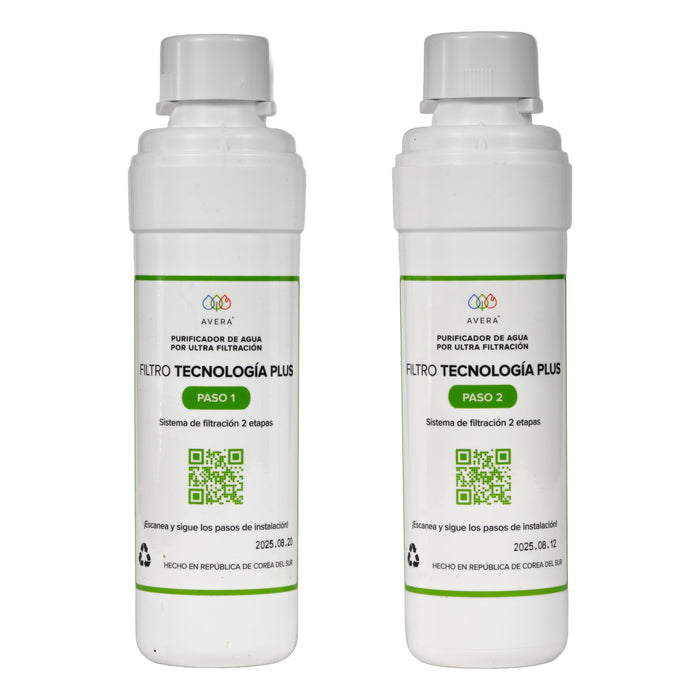 Filtros de repuesto para purificador de agua por ultra filtración sobre tarja