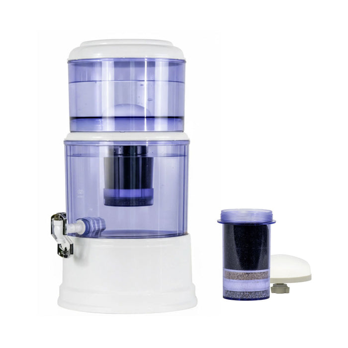 Combo Filtro dispensador de agua 10 L con 2 cartuchos de repuesto - 1 año de rendimiento