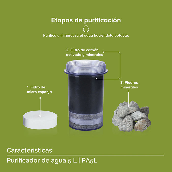 purificador agua carbon activado