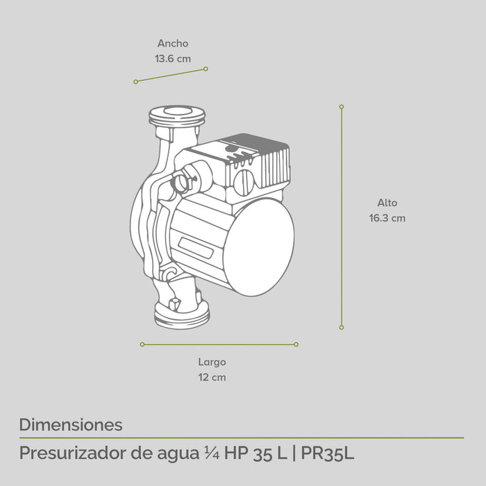 Combo Calentador modulante gas LP 14 L + Presurizador 35 L