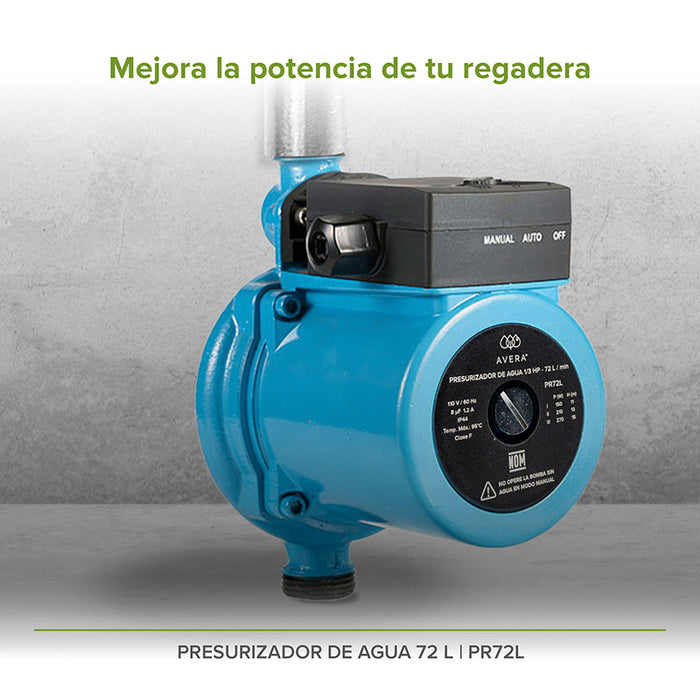 Calentador gas natural 16 L + Presurizador 72 L