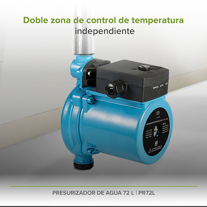 Calentador gas LP 16 L + Presurizador 72 L